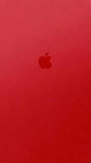 Pure Red Apple Logo Wallpaper