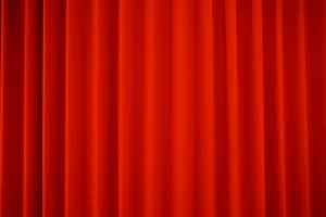 Pure Red Curtains Wallpaper