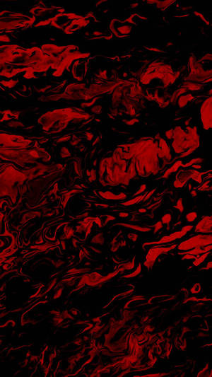Pure Red Fluid Pattern Wallpaper