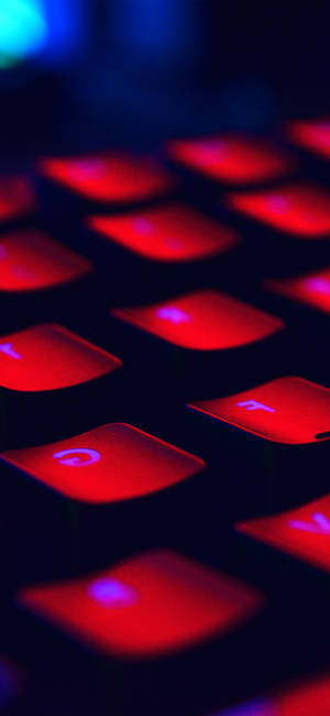 Pure Red Keyboard Wallpaper