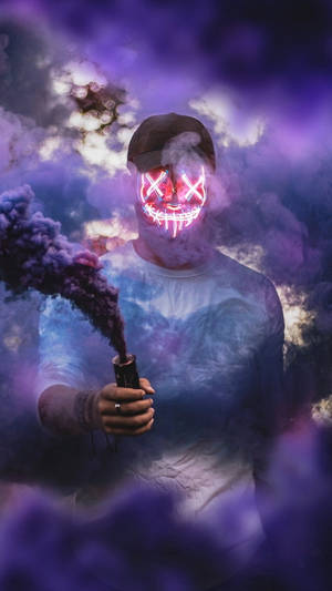 Purge Mask Smoke Screen Wallpaper