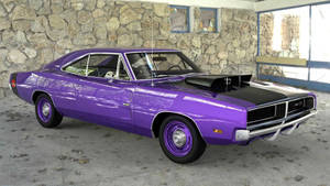 Purple 1969 Dodge Charger Wallpaper