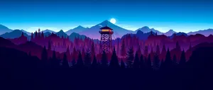 Purple Aesthetic National Park Wallpaper
