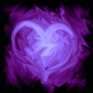 Purple Aesthetic Of Purple Heart Smudged Wallpaper