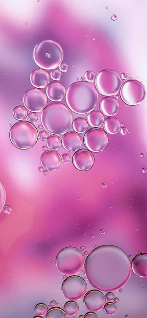 Purple Aesthetic Phone Bubbles Wallpaper