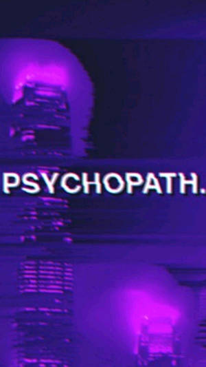 Purple Aesthetic Phone Psychopath Wallpaper