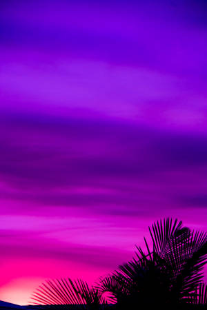 Purple Aesthetic Sunset Wallpaper