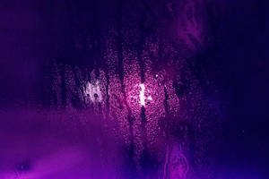 Purple Aesthetic Wet Glass