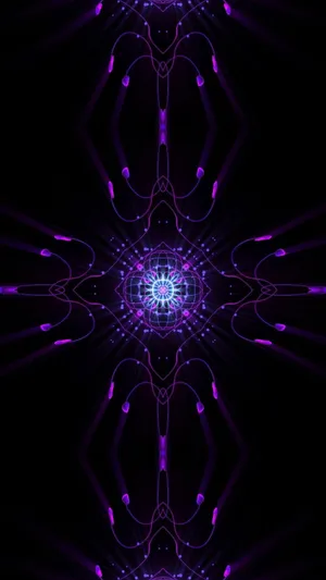 Purple And Black Aesthetic Led Kaleidoscope Wallpaper