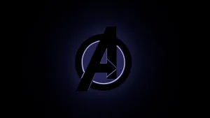 Purple And Black Letter A Wallpaper