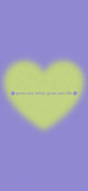 Purple And Yellow Heart Aura Aesthetic Wallpaper