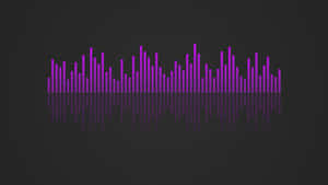 Purple Audio Spectrum Visualization Wallpaper