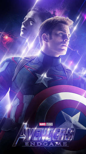 Purple Avengers Endgame Captain America Iphone Wallpaper