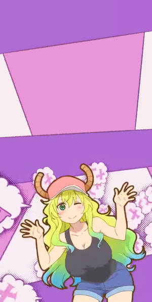 Purple Backdrop Lucoa Phone Wallpaper