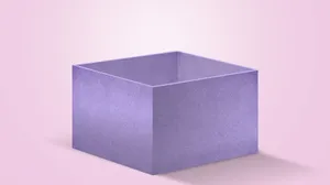 Purple Box Opened Empty Package Wallpaper