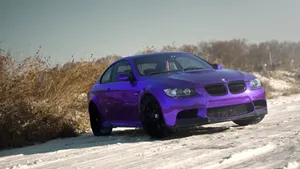 Purple Chrome Luxury Car Wallpaper
