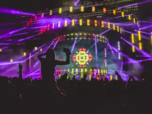 Purple Concert Lights Wallpaper