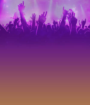 Purple Crowd Poster Design Wallpaper