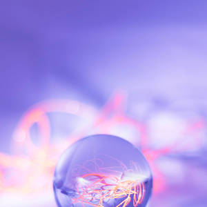 Purple Crystal Ball Drop Wallpaper