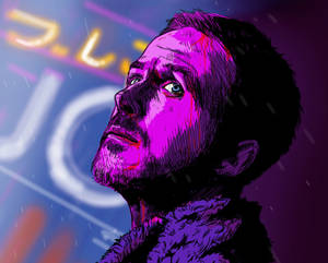 Purple Fan Art Blade Runner 2049 4k Wallpaper