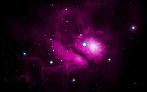 Purple Galaxy Cloud Wallpaper