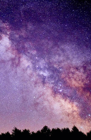 Purple Galaxy Full Of Stars Iphone Wallpaper