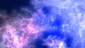 Purple Galaxy With Blue Colors Wallpaper