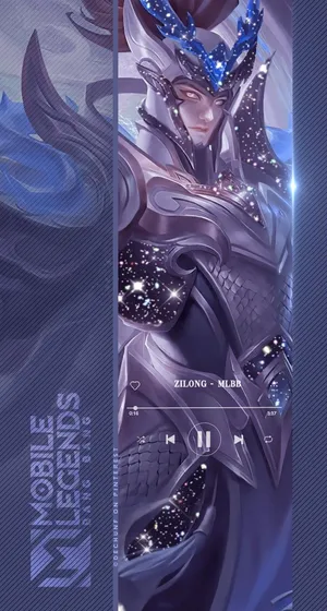 Purple Glorious General Zilong Wallpaper