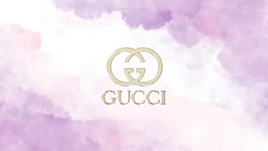 Purple Gucci Iconic Logotype Wallpaper