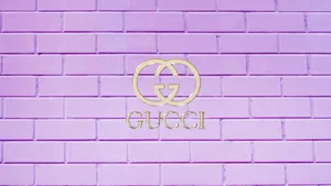 Purple Gucci Rectangular Bricks Wallpaper