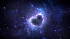 Purple Heart In The Cosmos Wallpaper
