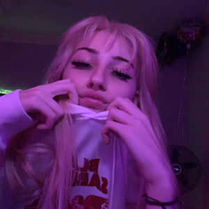 Purple Hued Aesthetic Girl.jpg Wallpaper