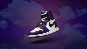 Purple Jordan Cool Shoe Wallpaper