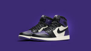 Purple Jordan Minimalist Nike Wallpaper