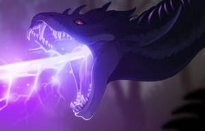 Purple Lightning Dragon Wallpaper