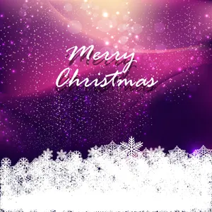 Purple Merry Christmas Wallpaper