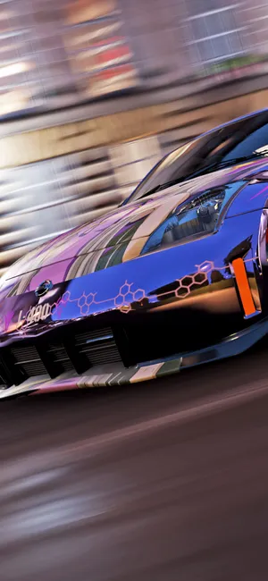 Purple Nissan 350z Iphone Wallpaper