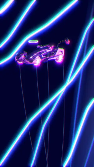 Purple Octane Car Rocket League Iphone Wallpaper