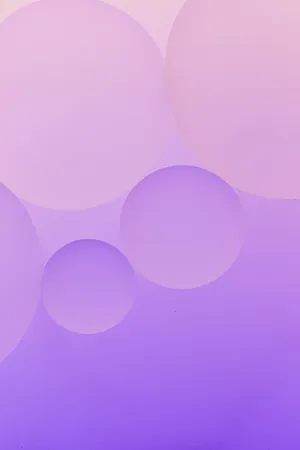 Purple Pastel Aesthetic Bubbles Wallpaper