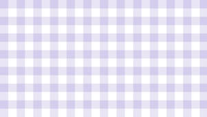 Purple Pastel Aesthetic Gingham Pattern Wallpaper