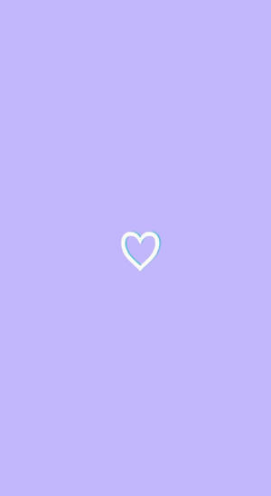 Purple Pastel Aesthetic Heart Icon Wallpaper