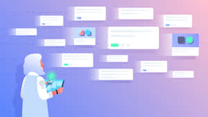 Purple Pastel Project Management Wallpaper