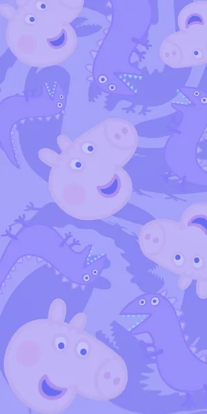 Purple Peppa Pig Wallpaper