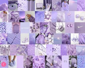“purple Perfection For The Aesthetic Collage Soul” Wallpaper