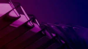 Purple Pink Crystal Shapes Wallpaper