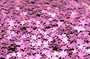 Purple Pink Glitter Stars Wallpaper