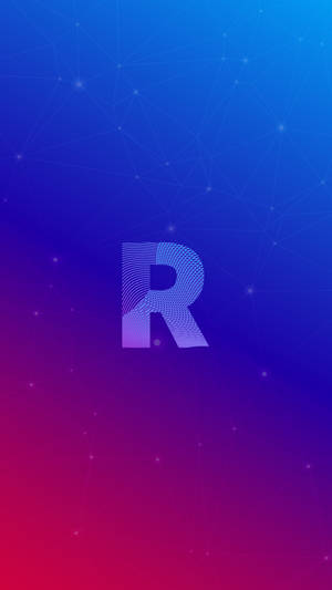 Purple Red R Alphabet Wallpaper
