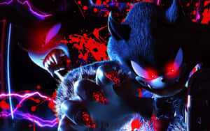 Purple Red Sonic Exe Art Wallpaper