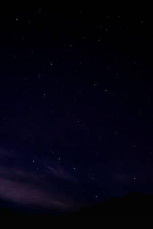 Purple Starry Sky Black Aesthetic Tumblr Iphone Wallpaper