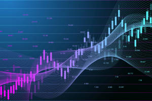 Purple Stock Market Graph Wallpaper